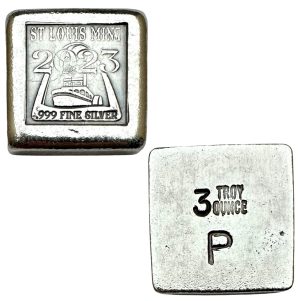 999 Silver Art Bar, Spirit of St. Louis, by Madison Mint